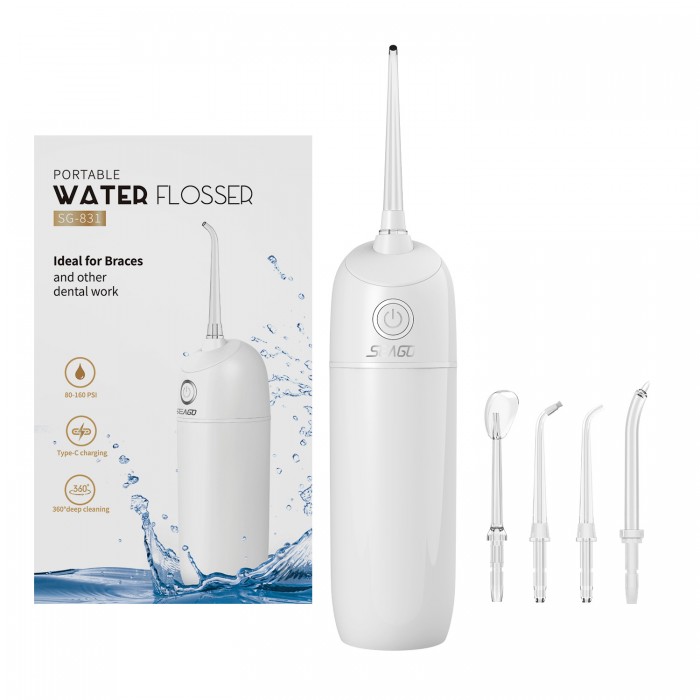 Tragbares multifunktionales Mundwasser, geeignet zur Reinigung von Zahnspangen