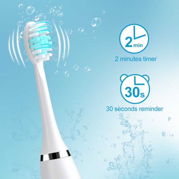 Five-speed adjustable soft-bristle electric toothbrush, suitable for men and women (USB rechargeable)