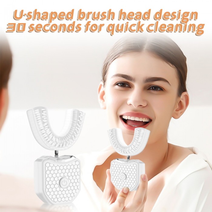 Three-in-one fully automatic adult U-shaped electric toothbrush (wireless charging)