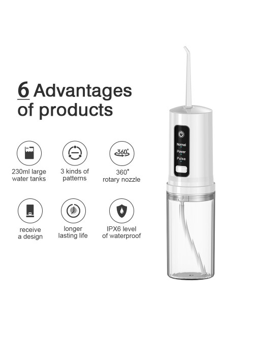電動歯洗浄器（3ノズル）、口腔洗浄洗浄器（磁気USB充電）
