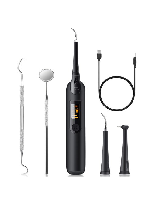 Multifunctional ultrasonic scaler (USB rechargeable), tooth brushing, calculus removal, tartar removal set