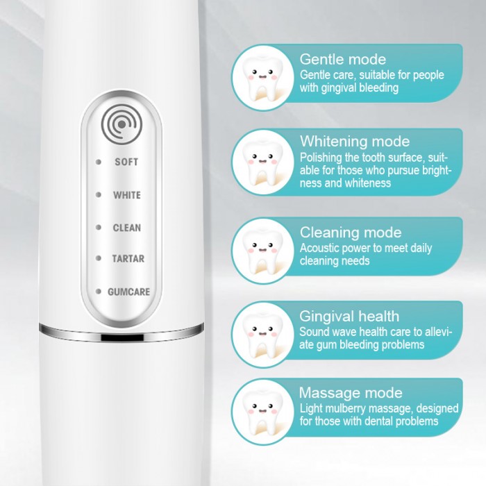 Multifunctional ultrasonic dental scaler (wireless charging), tooth brushing, calculus removal, tartar removal set