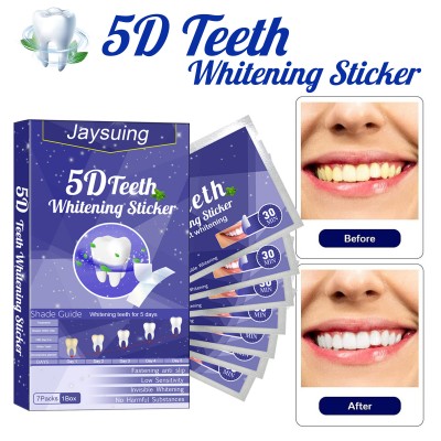 5D Whitening Teeth Strips (50 pieces in a value pack), whiten teeth quickly, remove yellowing and stains, and clean deeply